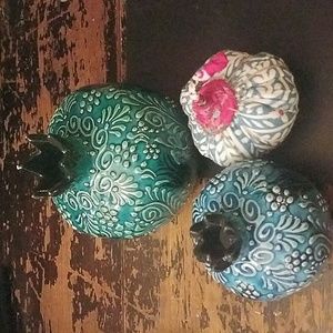 3 pomegranate trinkets